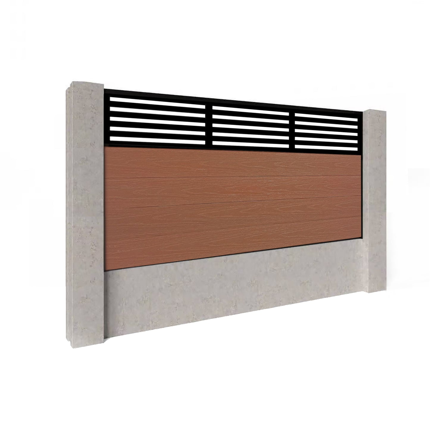 Composite Fence Kit - with Slat Trellis