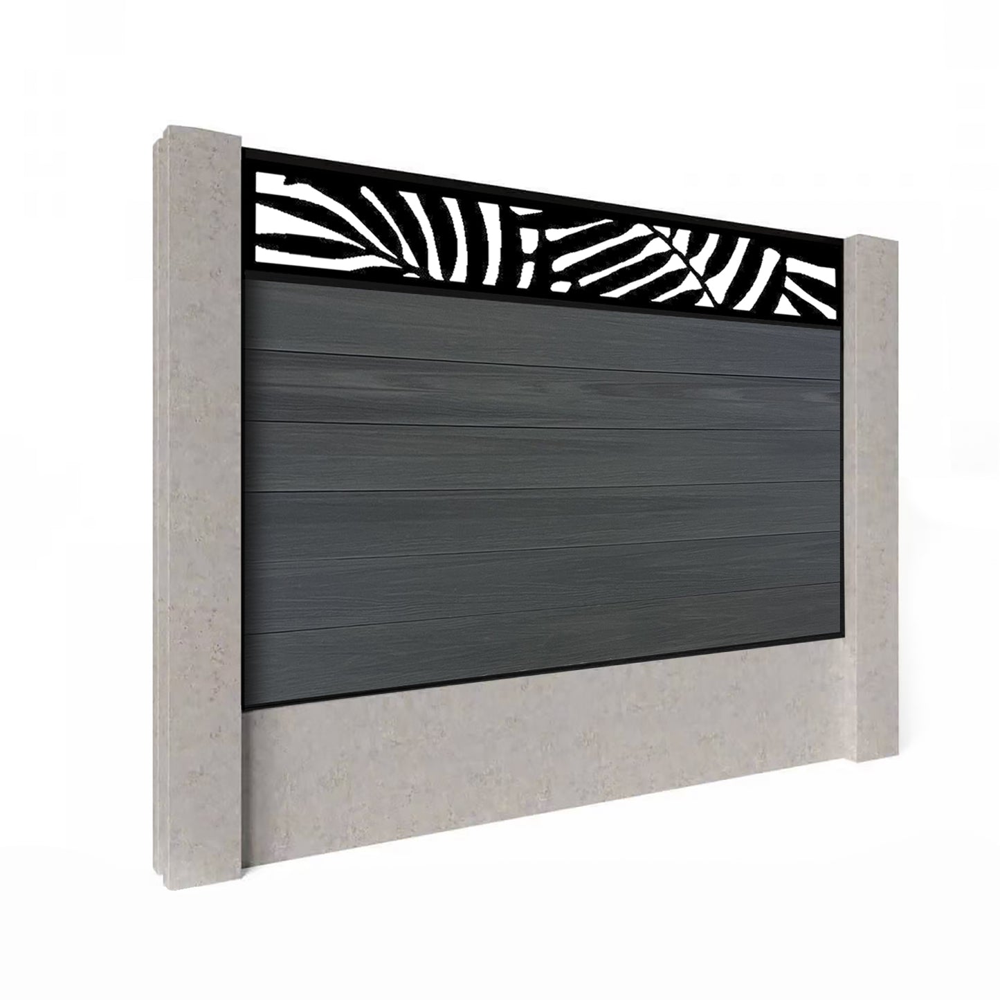 Composite Fence Kit - with Leafy Trellis