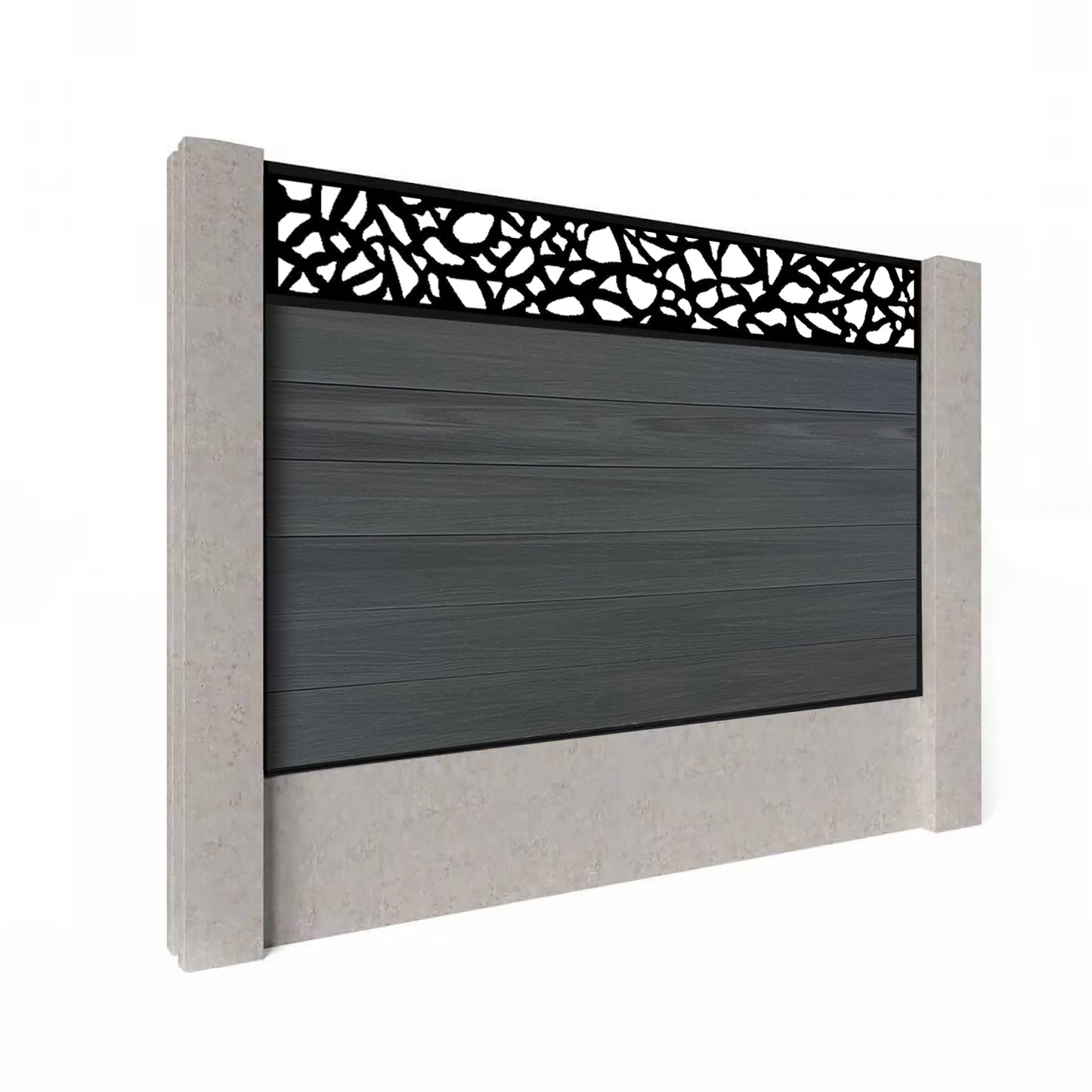 Composite Fence Kit - with Pebble Trellis