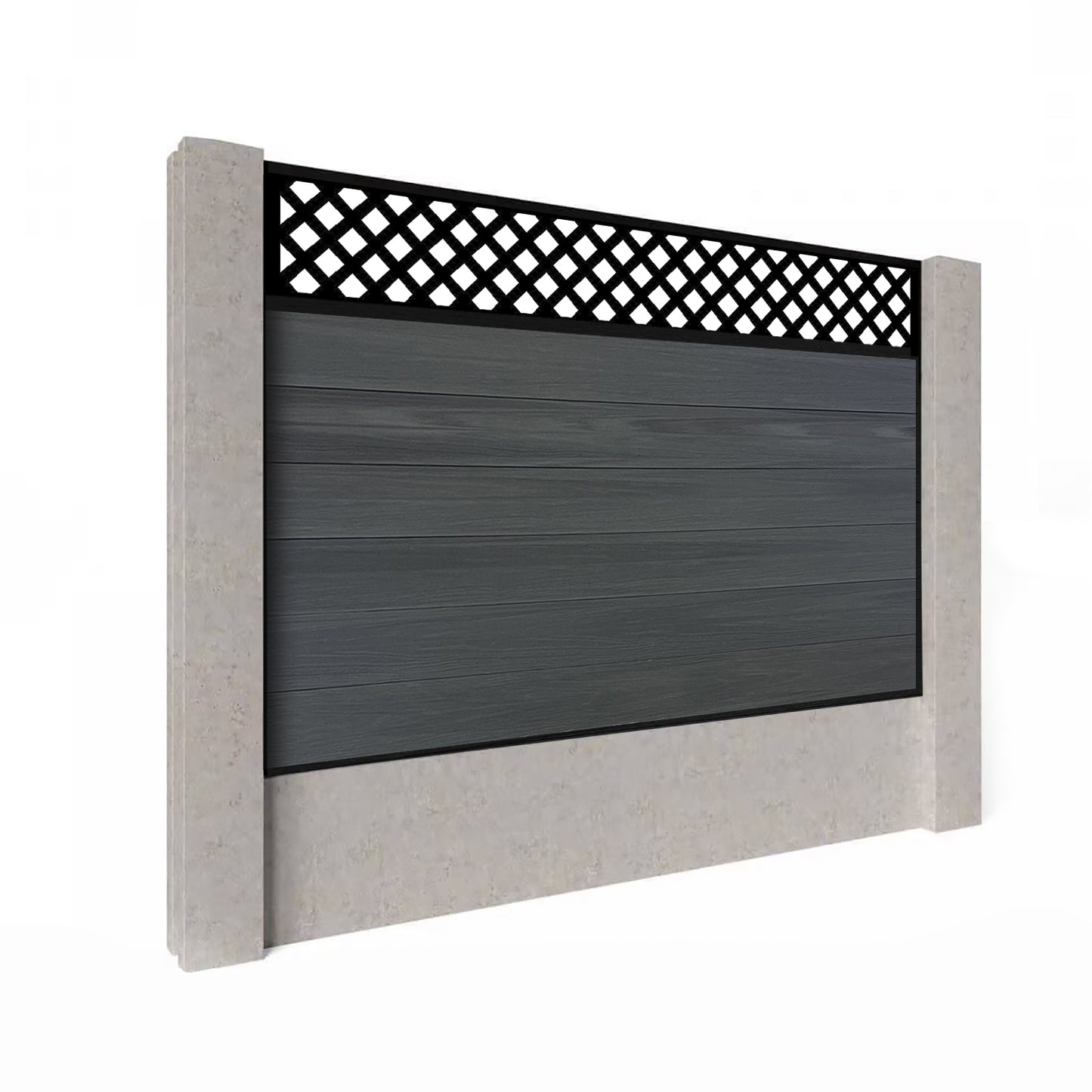 Composite Fence Kit - with Wave Trellis