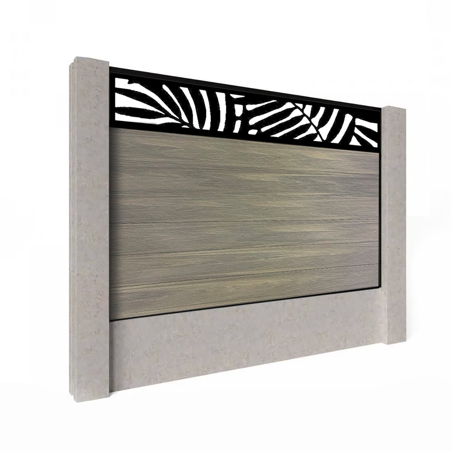 Composite Fence Kit - with Leafy Trellis