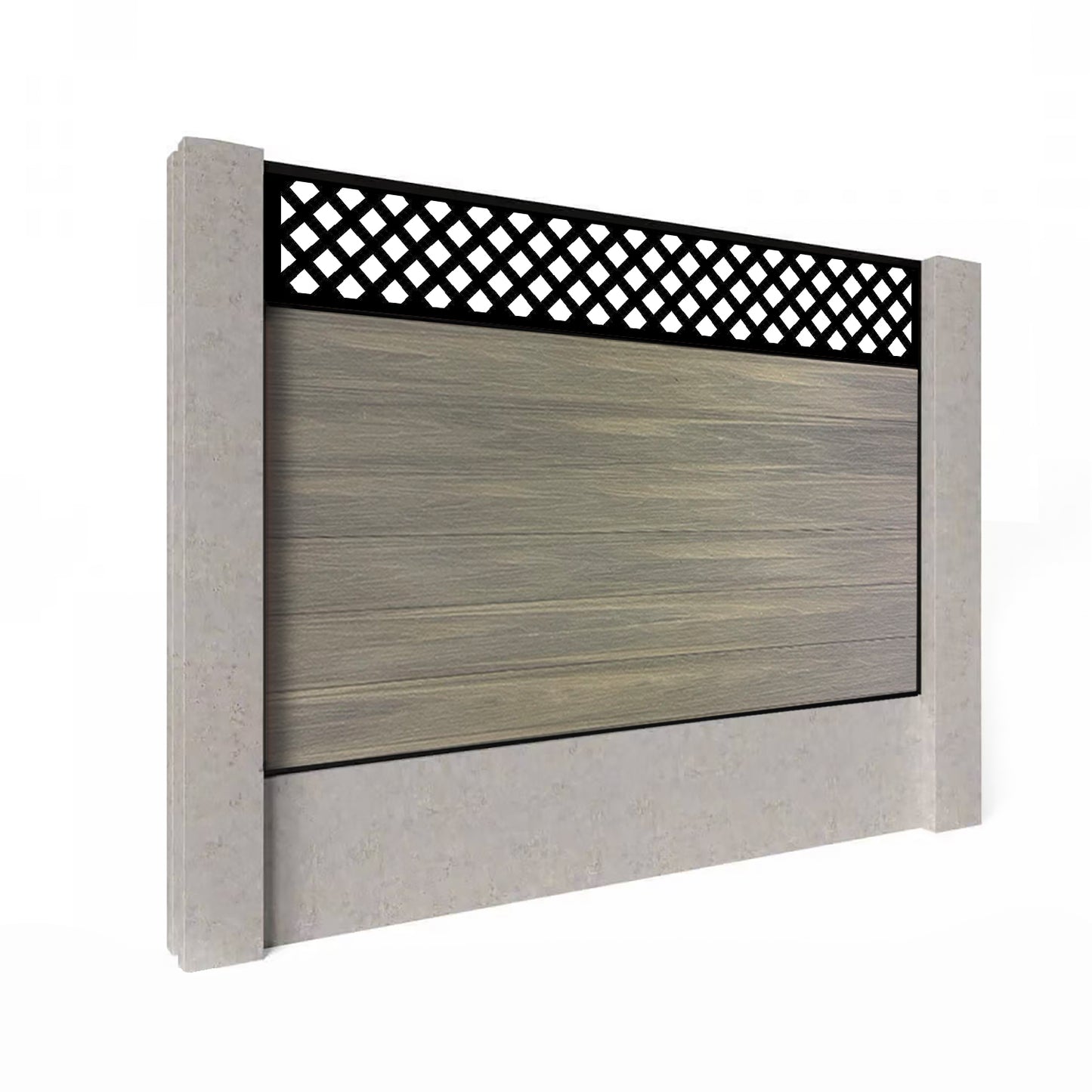 Composite Fence Kit - with Wave Trellis