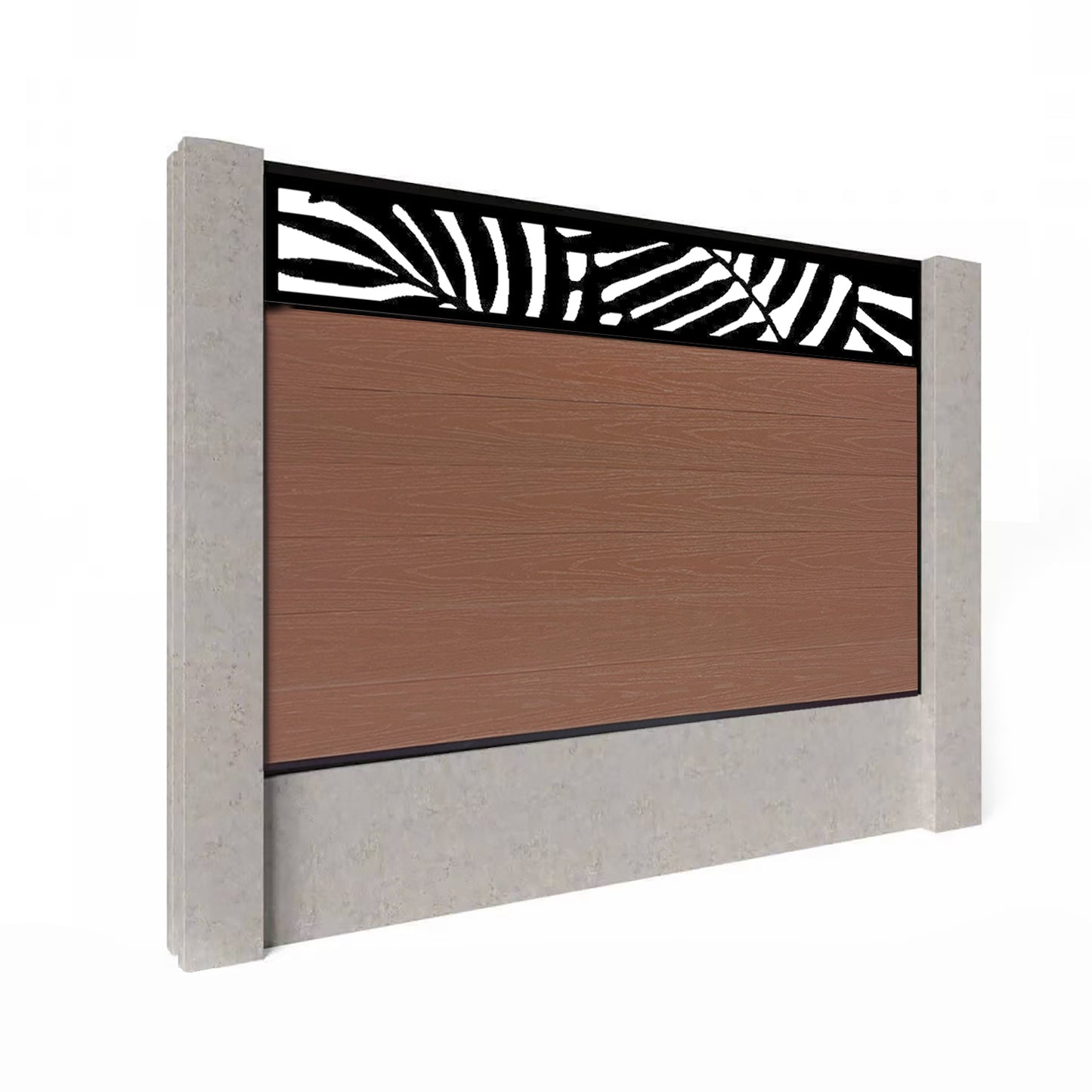 Composite Fence Kit - with Leafy Trellis