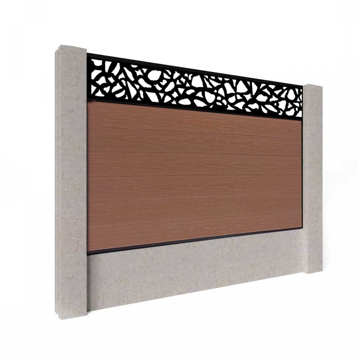 Composite Fence Kit - with Pebble Trellis