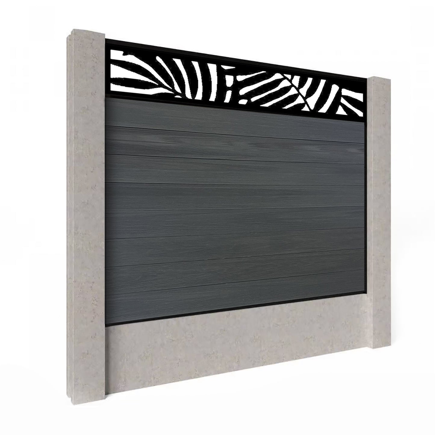 Composite Fence Kit - with Leafy Trellis