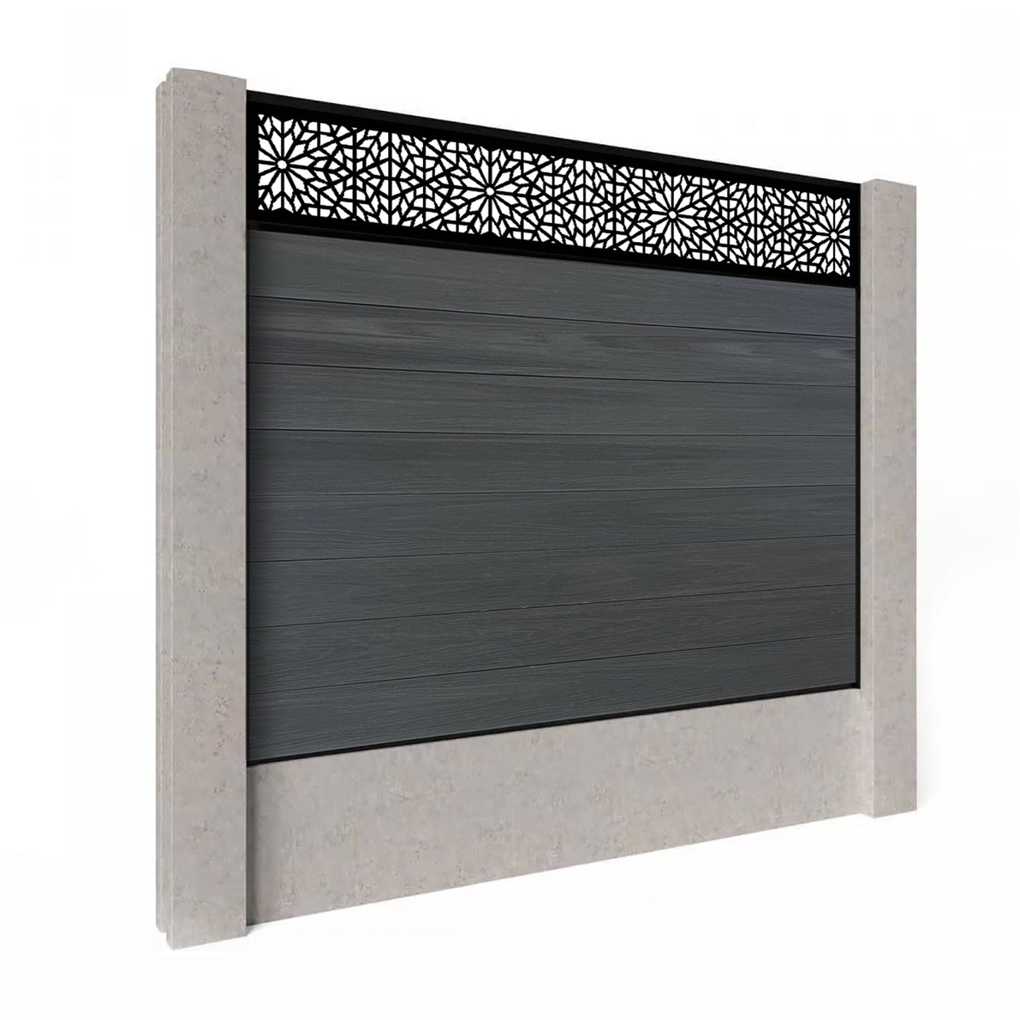 Composite Fence Kit - with Morocco Trellis