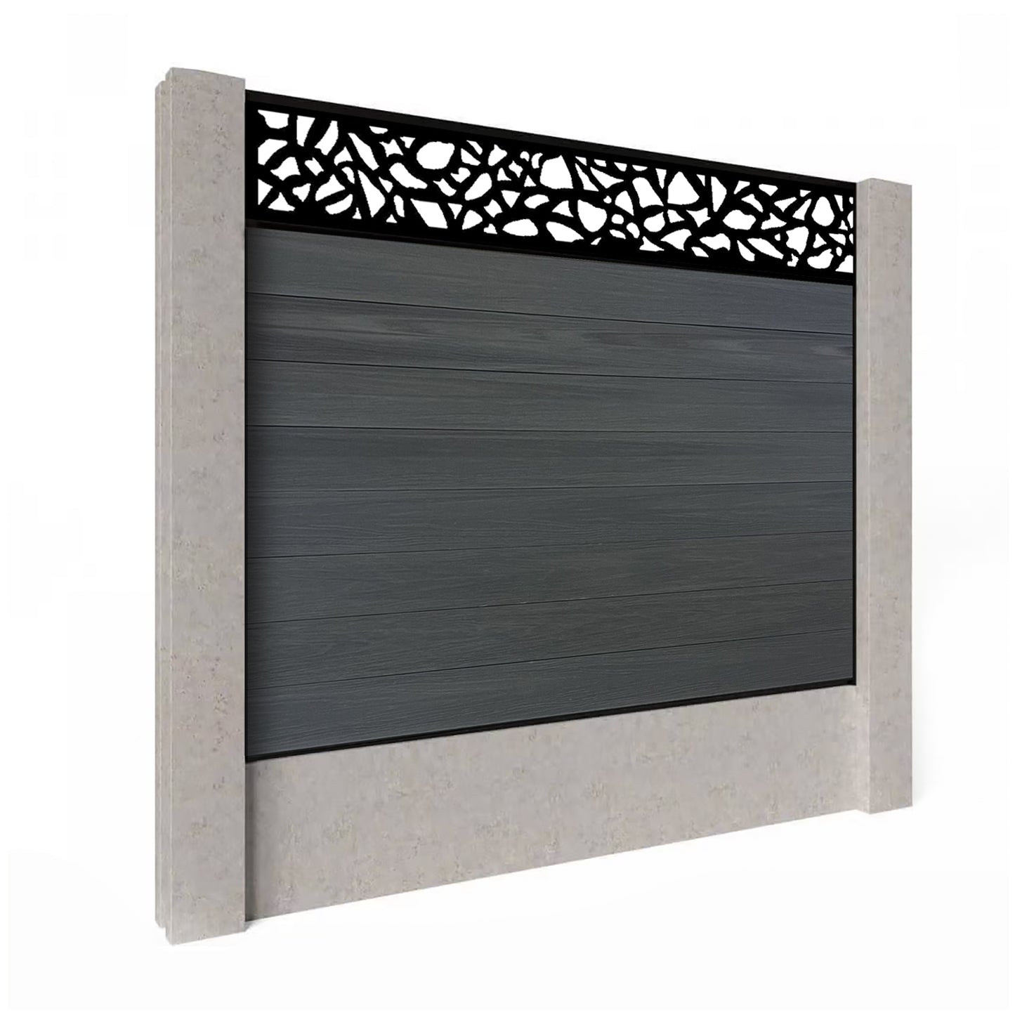 Composite Fence Kit - with Pebble Trellis