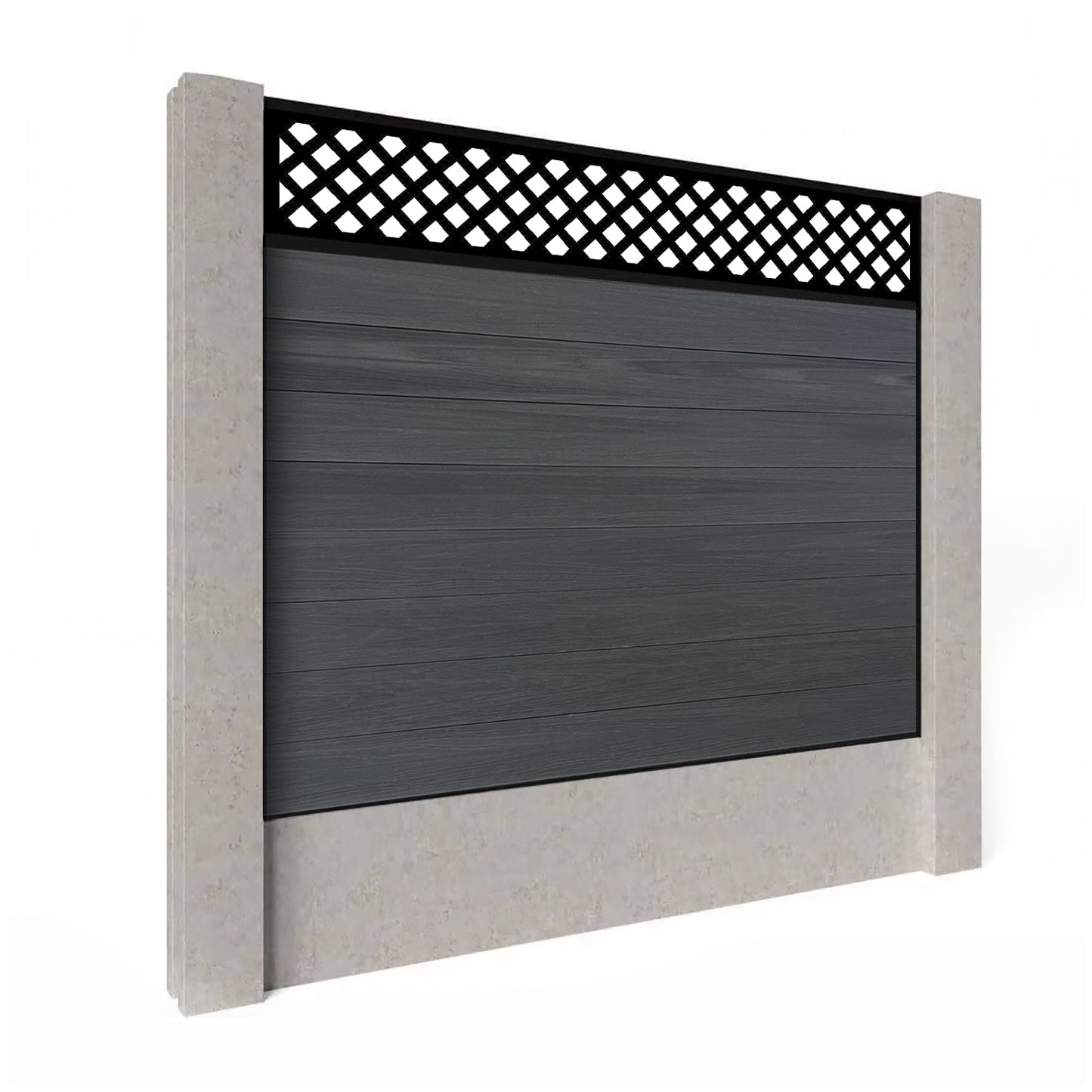 Composite Fence Kit - with Wave Trellis