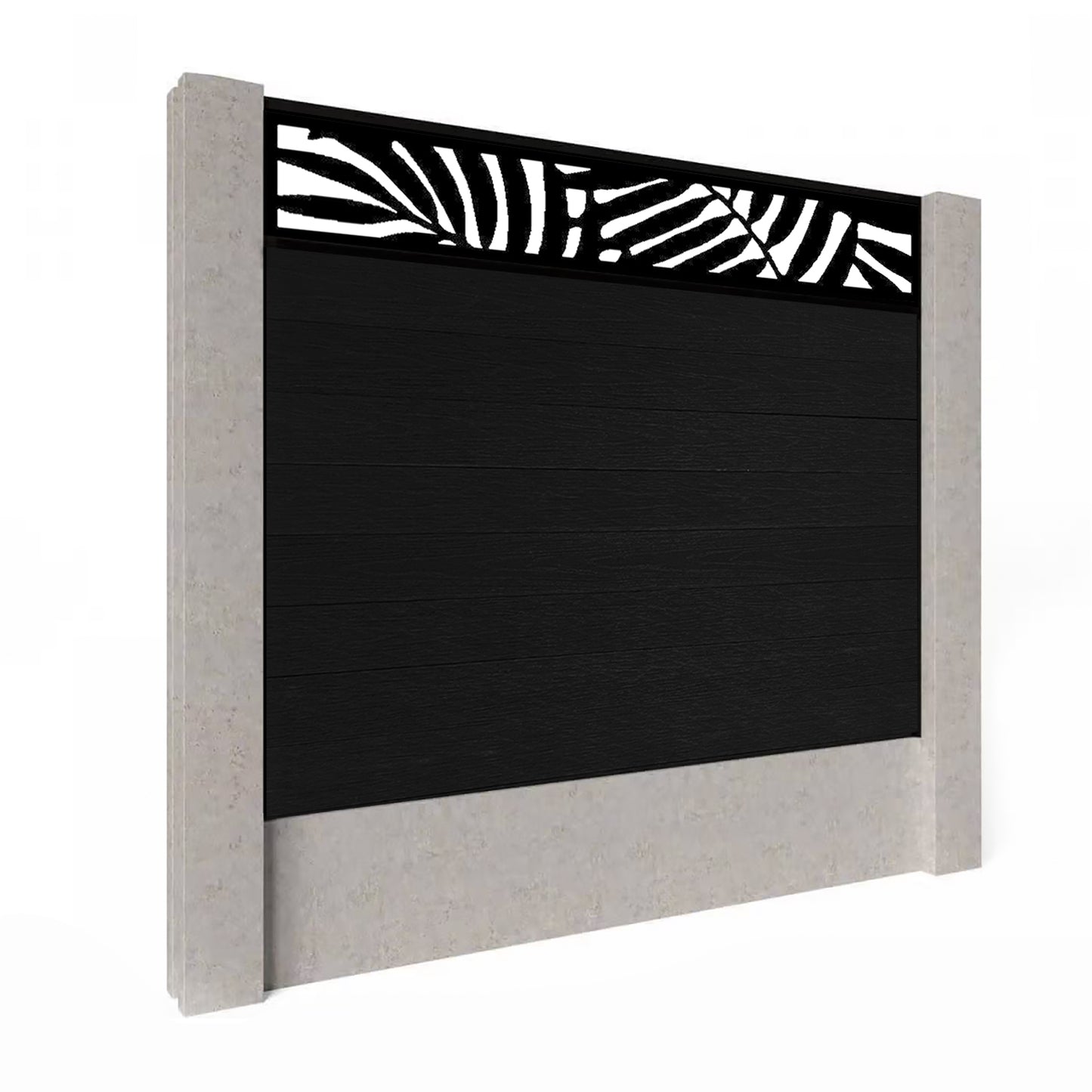 Composite Fence Kit - with Leafy Trellis