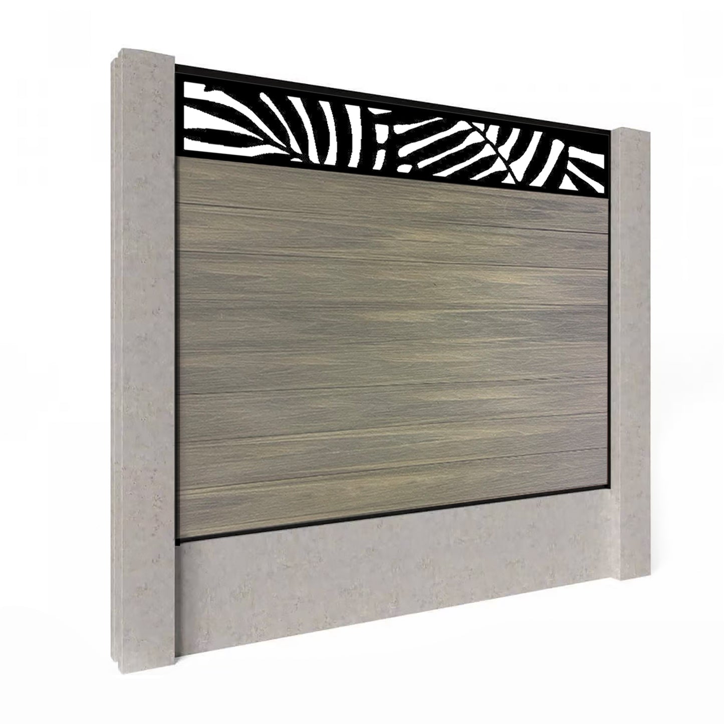 Composite Fence Kit - with Leafy Trellis