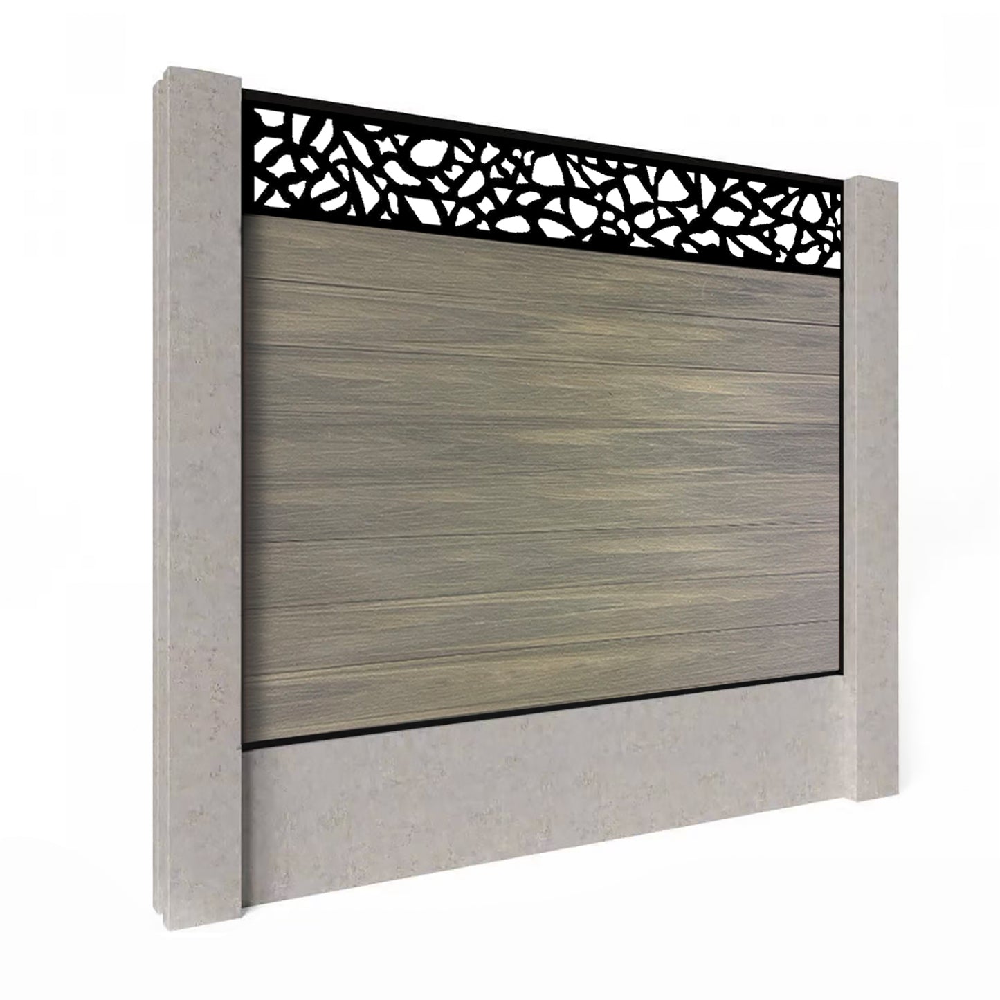 Composite Fence Kit - with Pebble Trellis