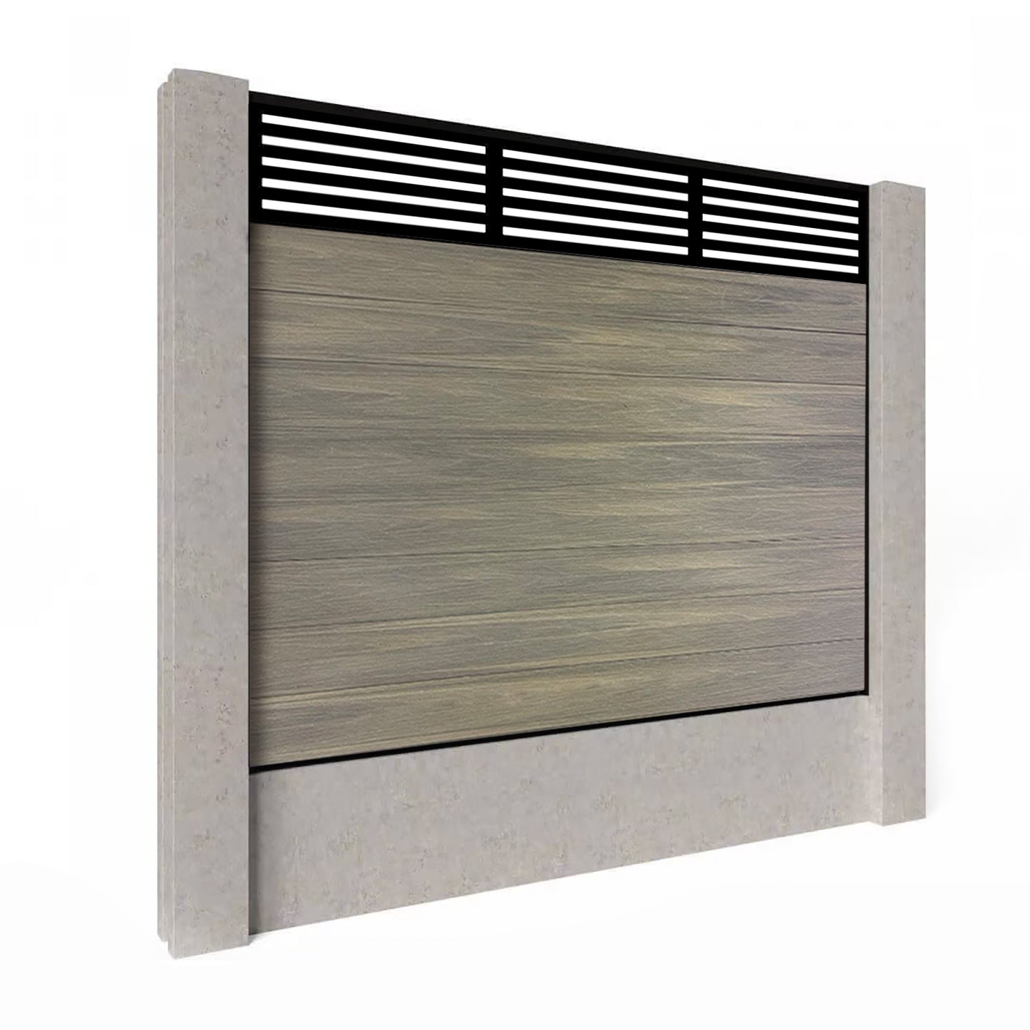 Composite Fence Kit - with Slat Trellis