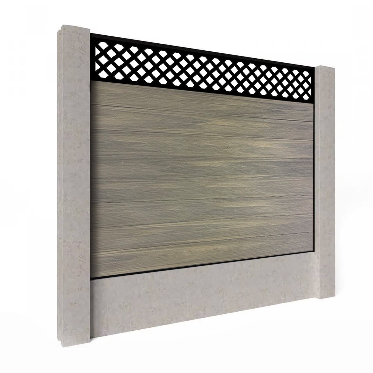 Composite Fence Kit - with Wave Trellis