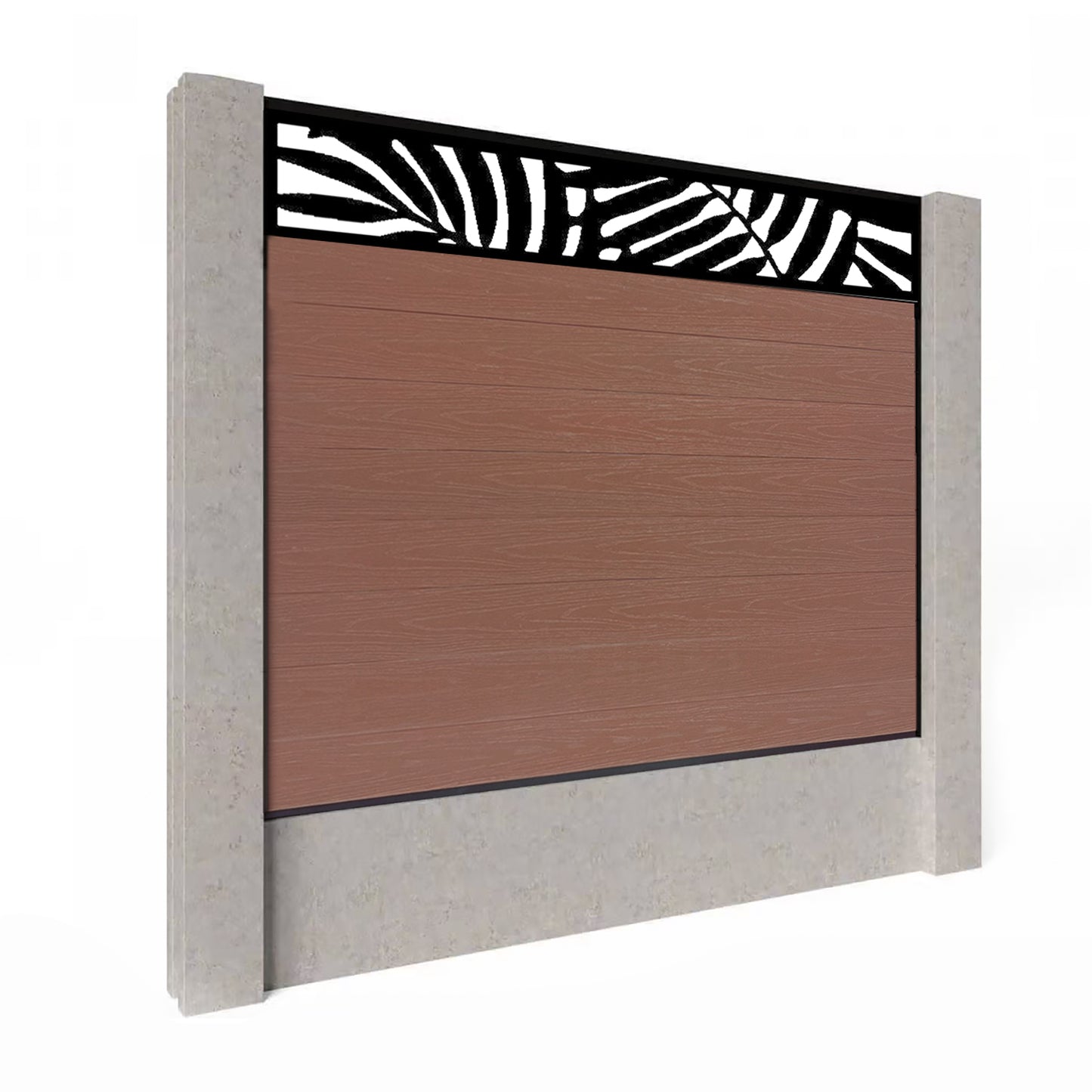 Composite Fence Kit - with Leafy Trellis