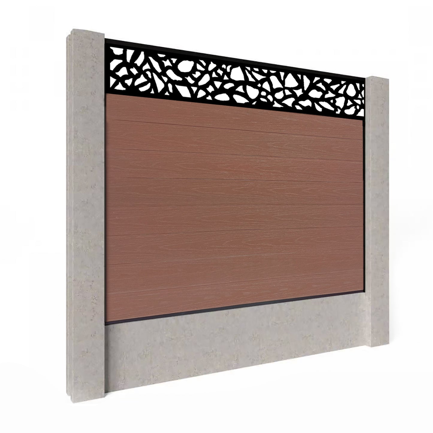 Composite Fence Kit - with Pebble Trellis