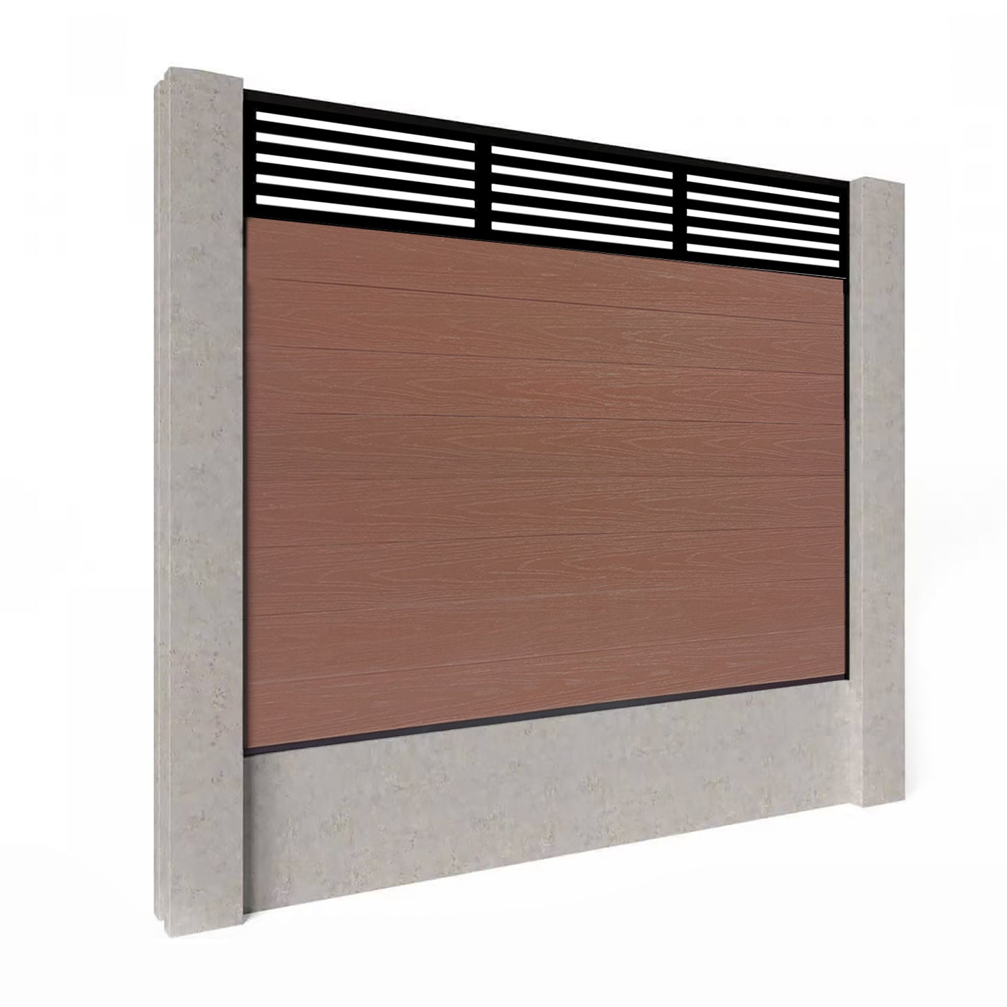 Composite Fence Kit - with Slat Trellis