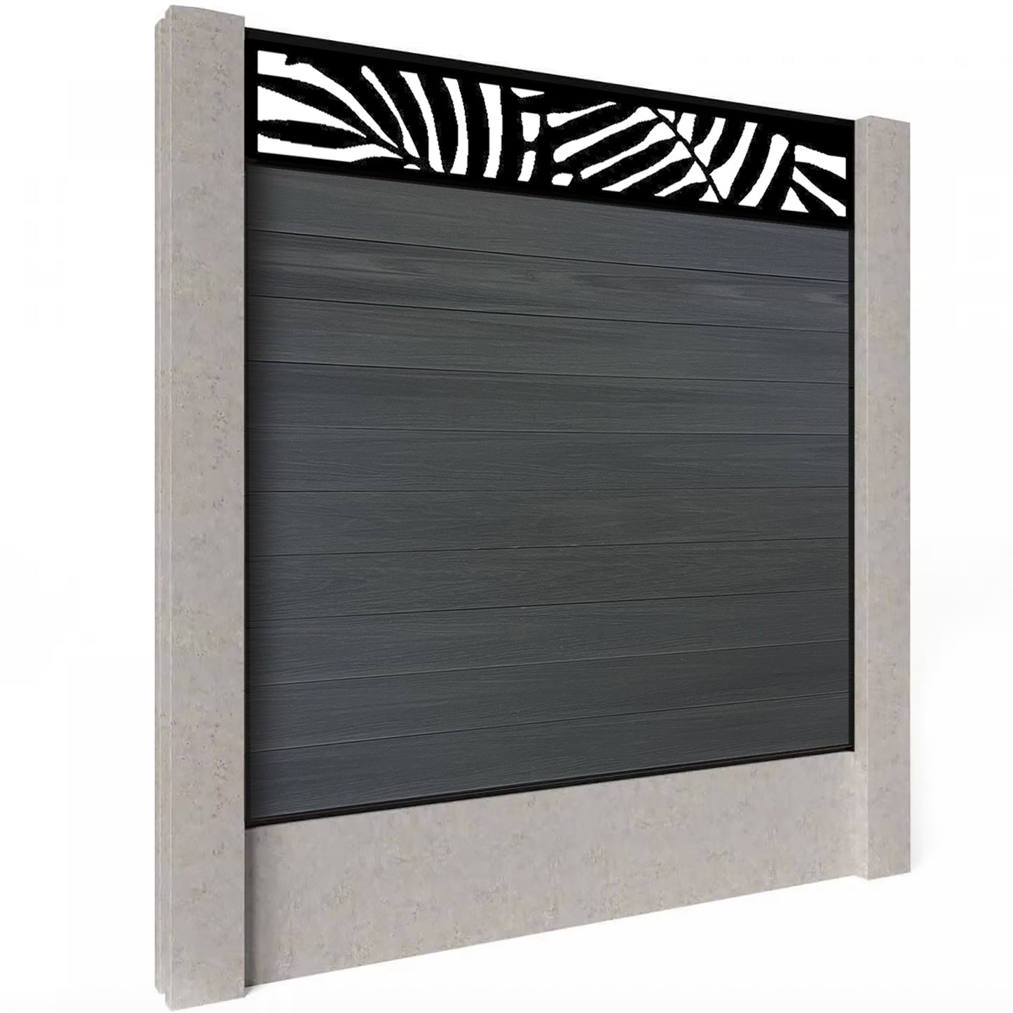 Composite Fence Kit - with Leafy Trellis