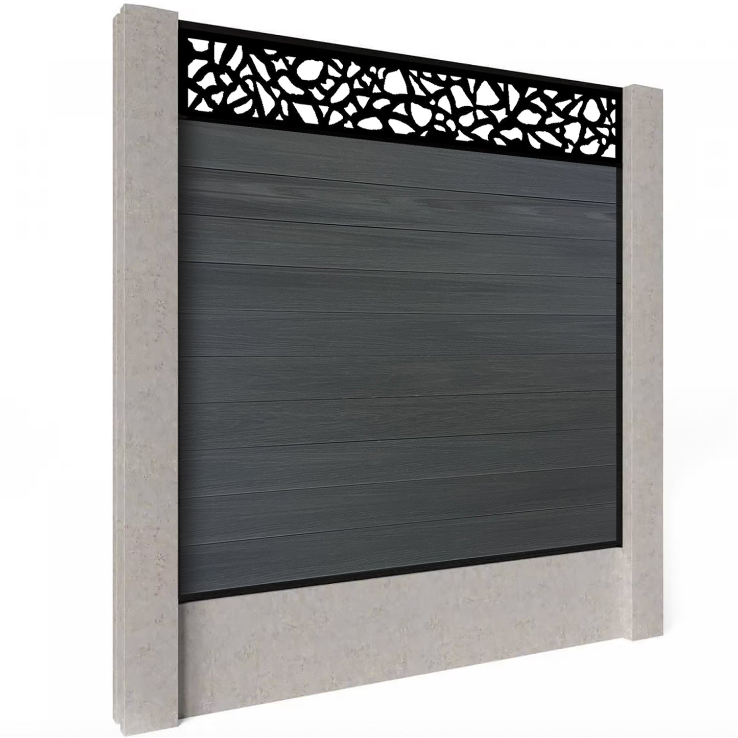 Composite Fence Kit - with Pebble Trellis