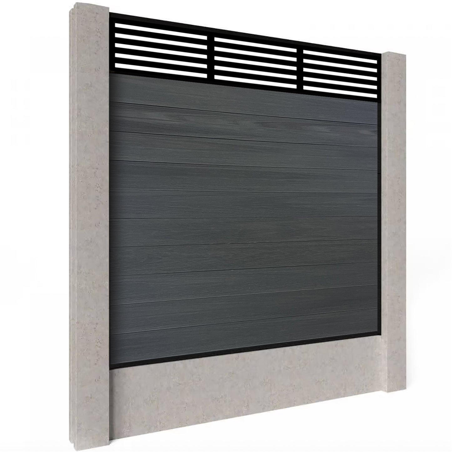 Composite Fence Kit - with Slat Trellis