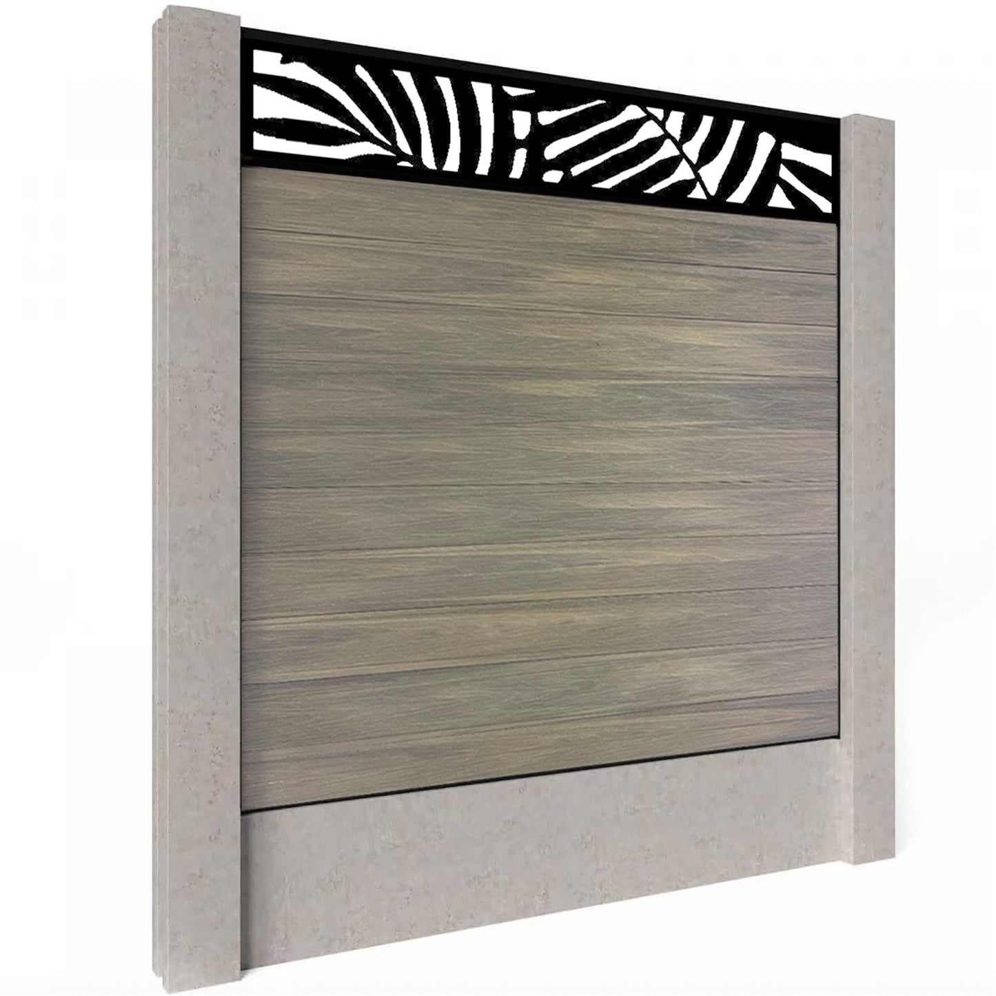 Composite Fence Kit - with Leafy Trellis