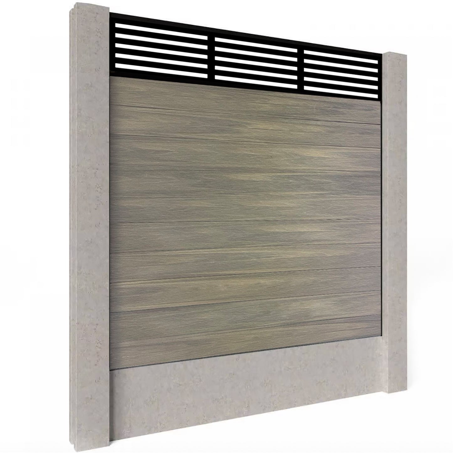 Composite Fence Kit - with Slat Trellis