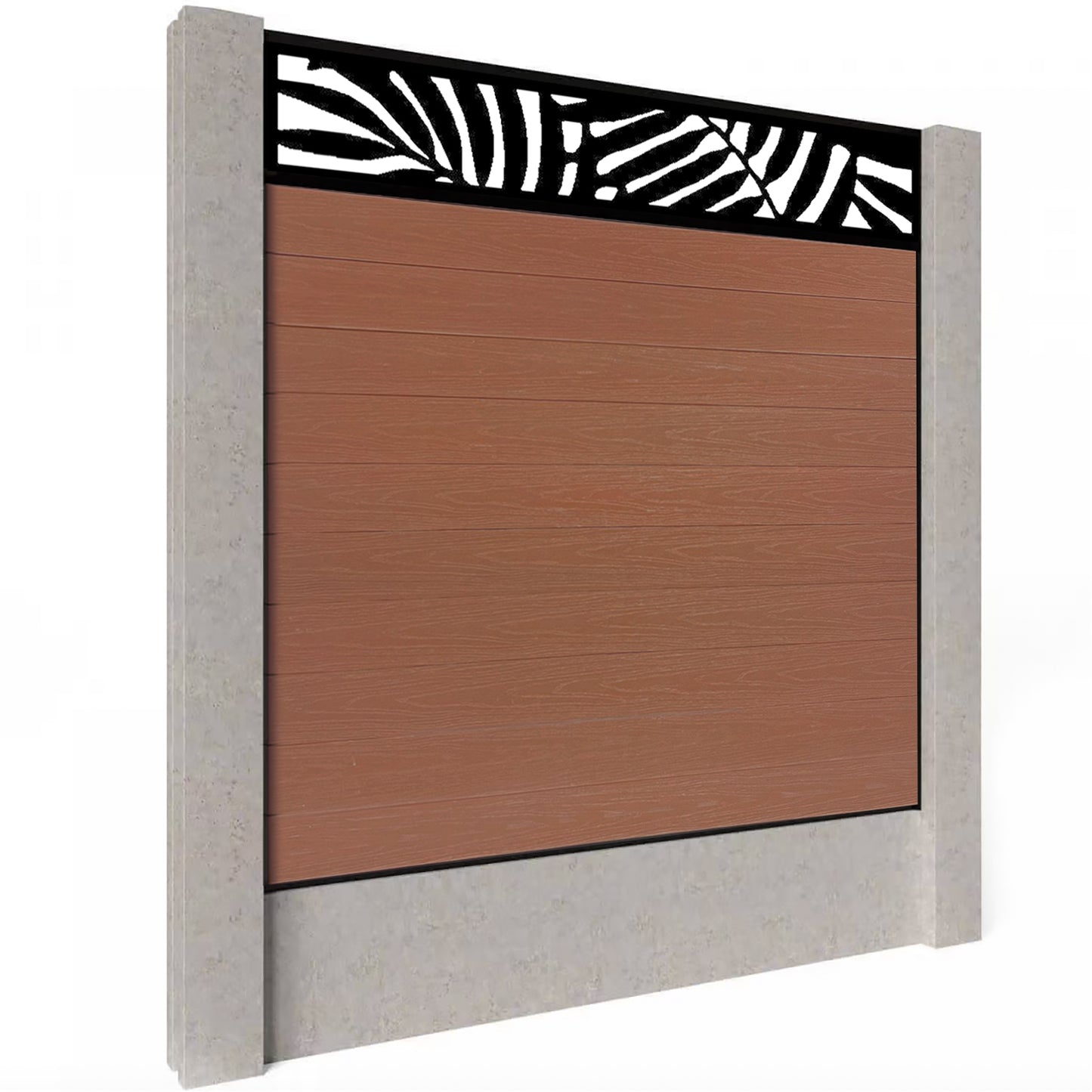 Composite Fence Kit - with Leafy Trellis