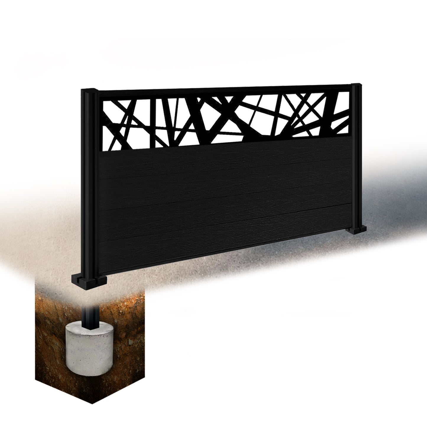 Composite Fence Kit - with Laser Trellis