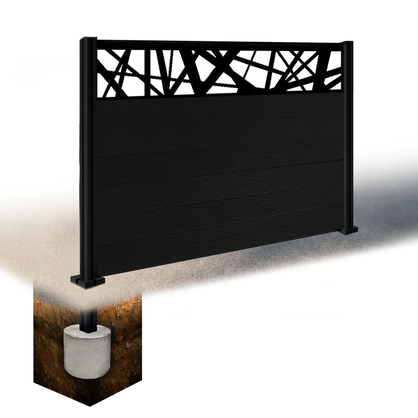 Composite Fence Kit - with Laser Trellis