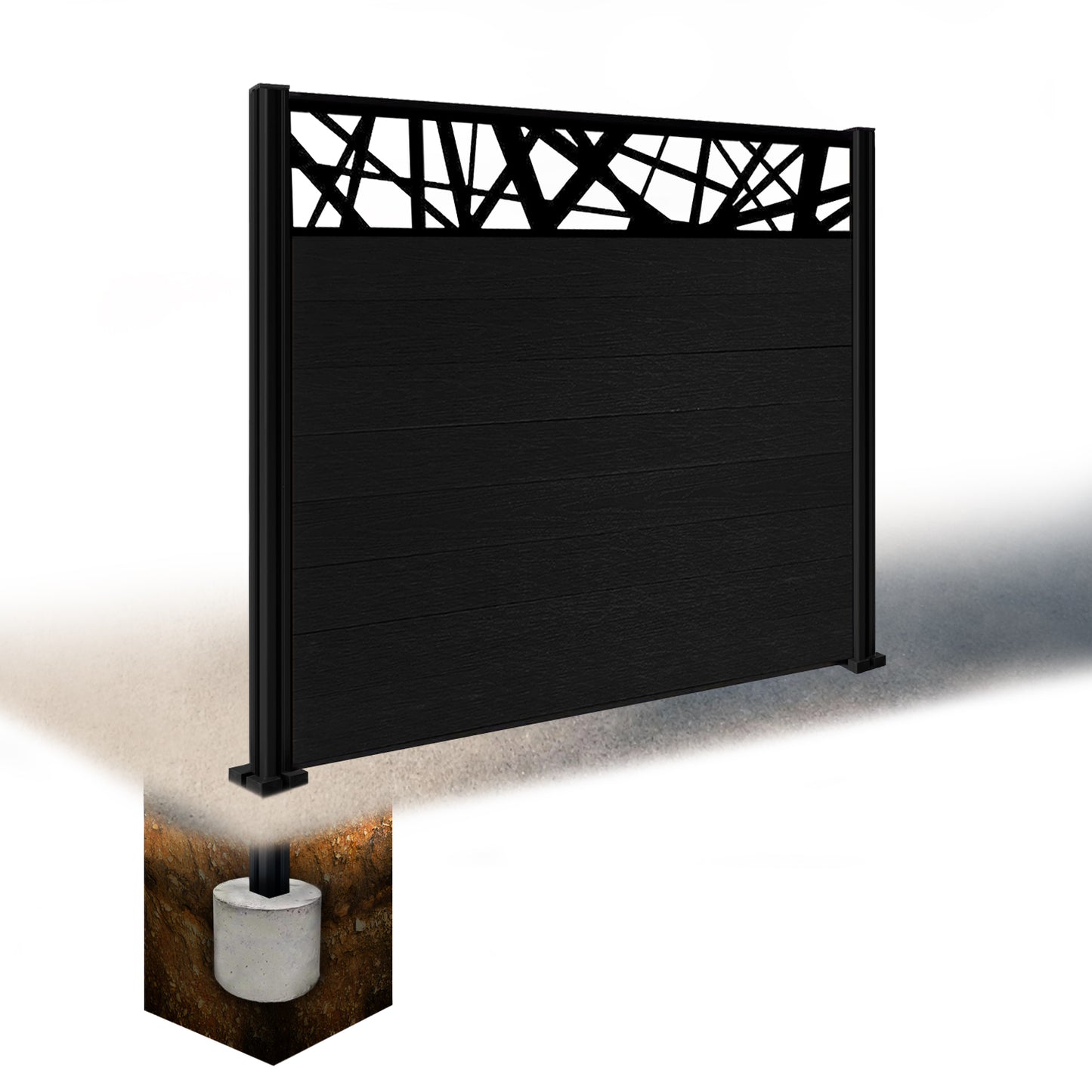 Composite Fence Kit - with Laser Trellis