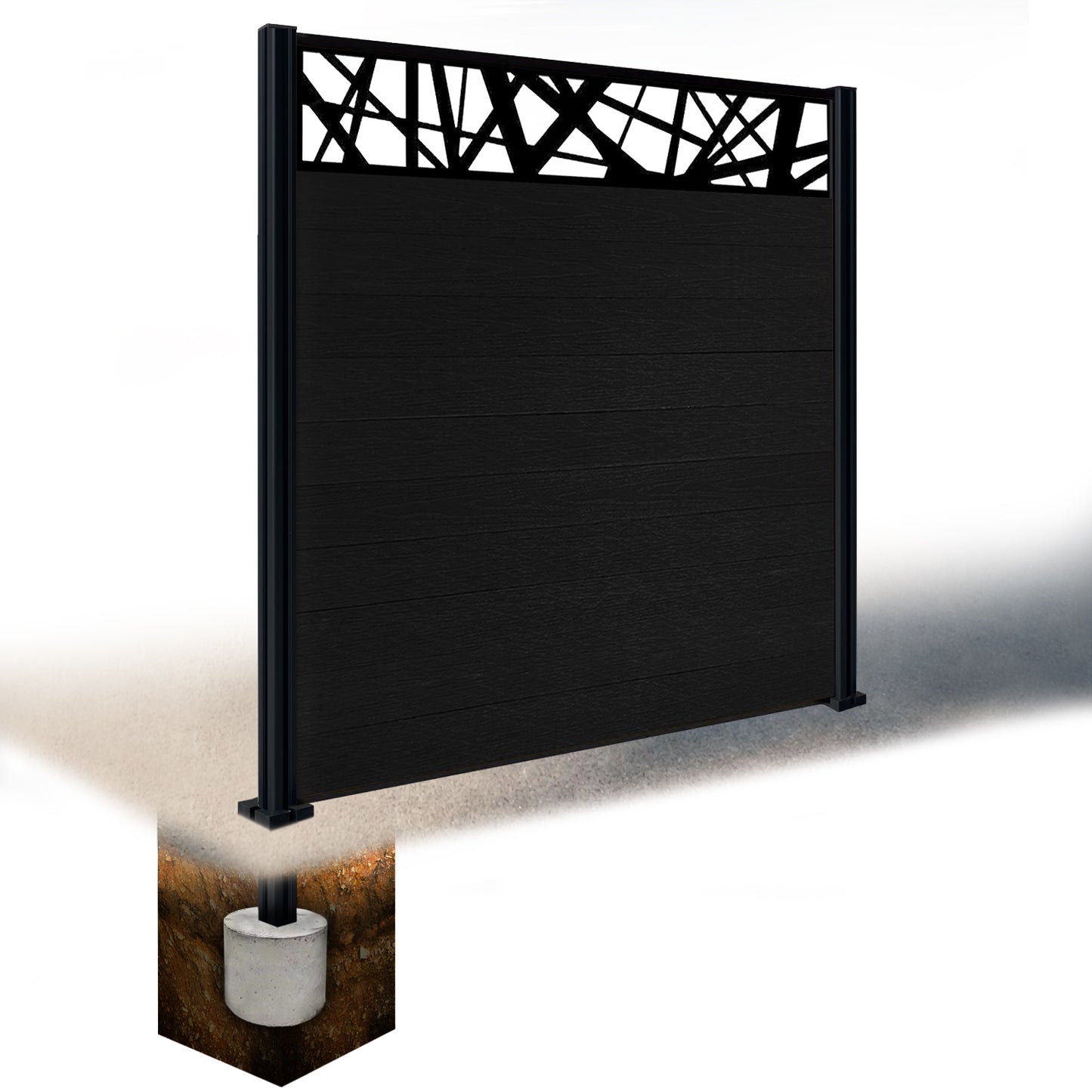 Composite Fence Kit - with Laser Trellis