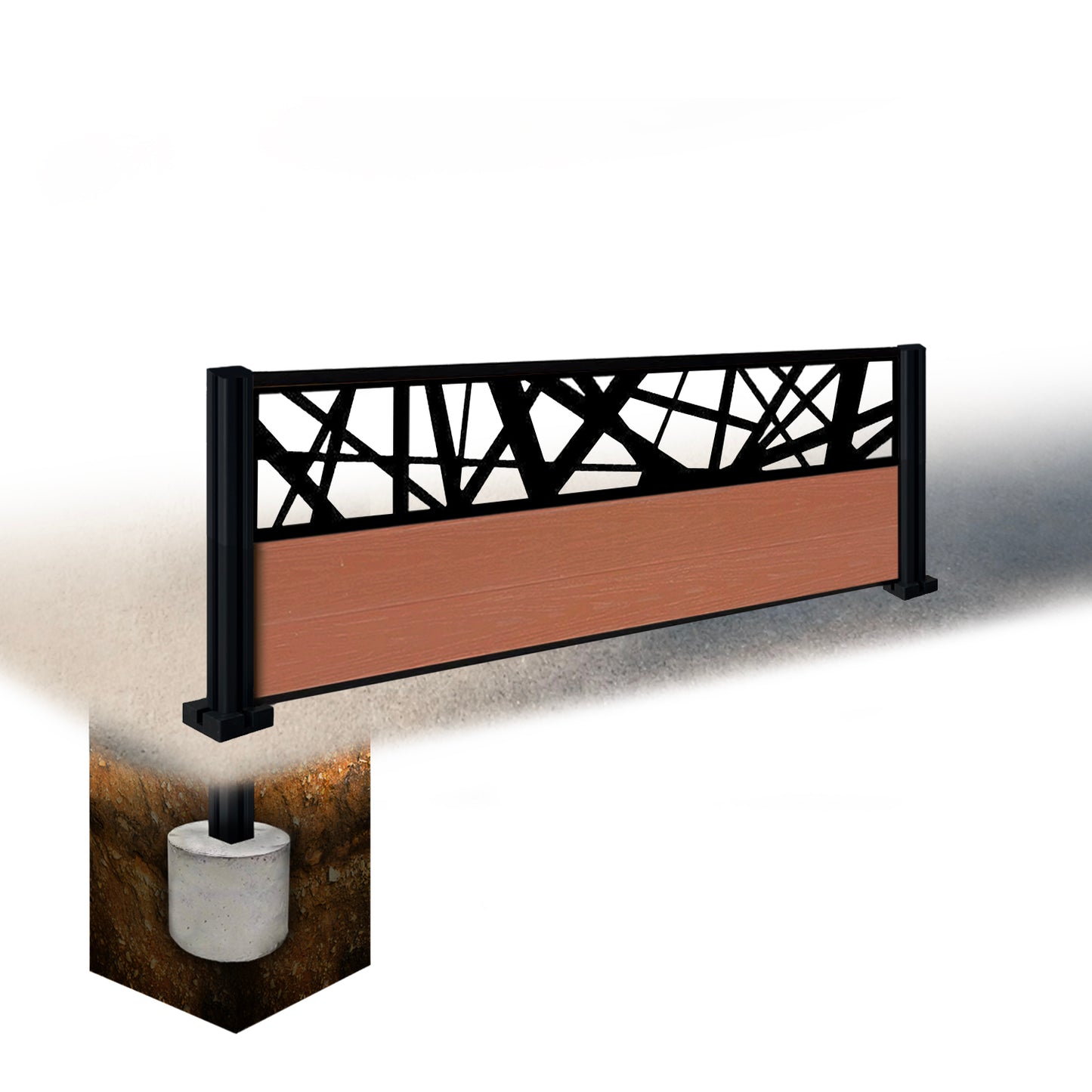 Composite Fence Kit - with Laser Trellis