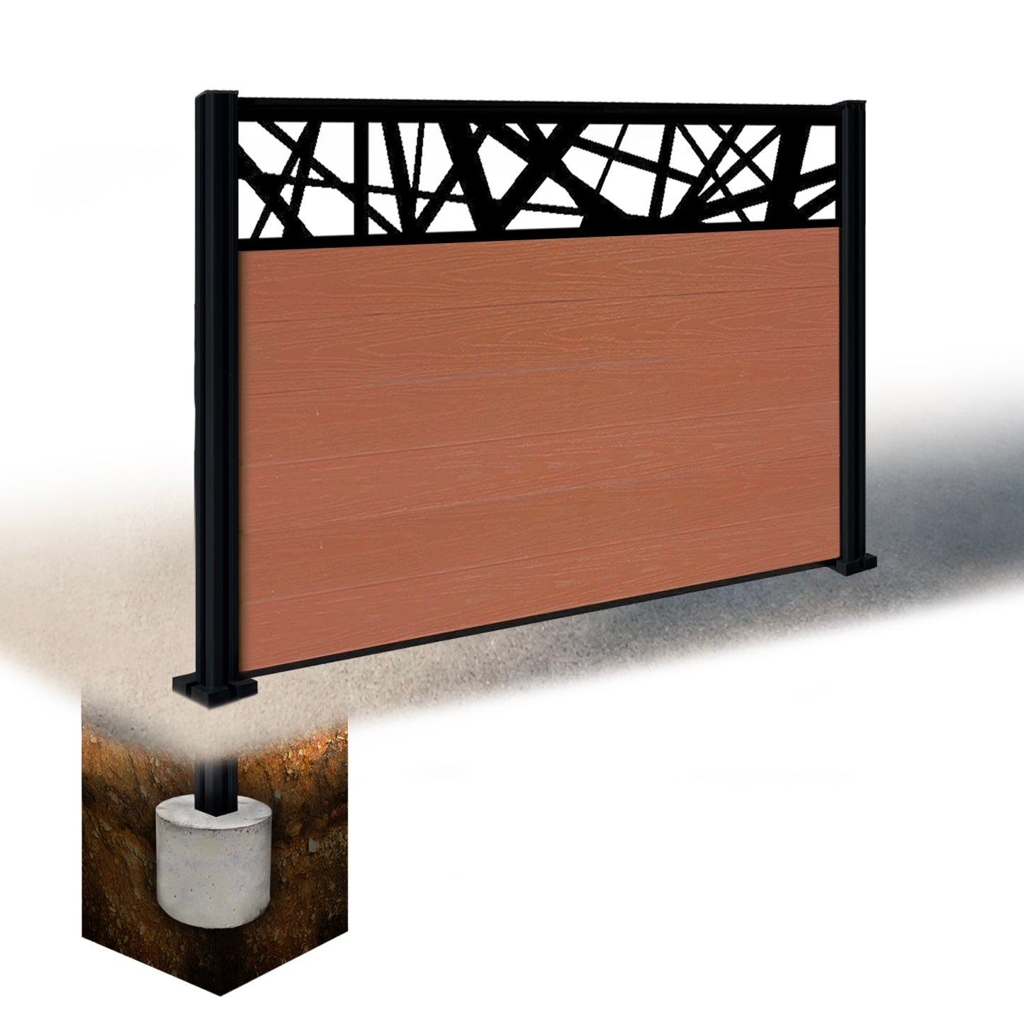 Composite Fence Kit - with Laser Trellis