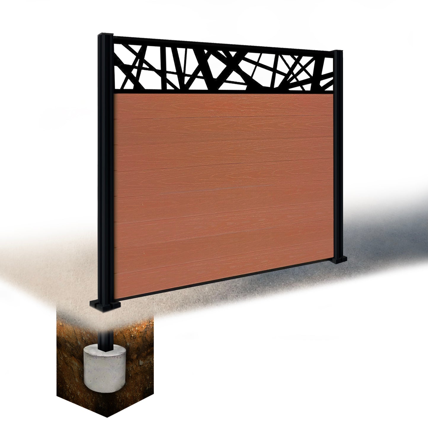Composite Fence Kit - with Laser Trellis