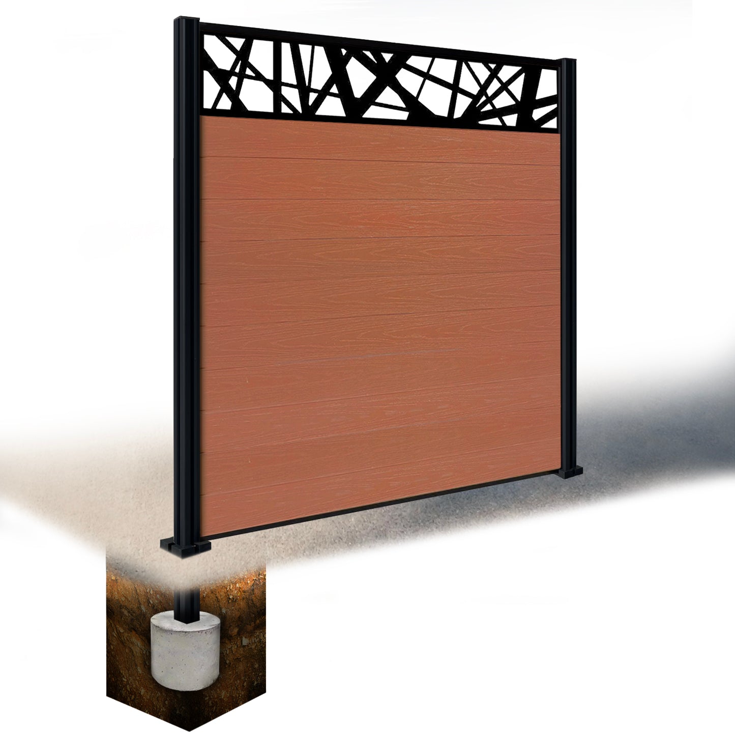 Composite Fence Kit - with Laser Trellis