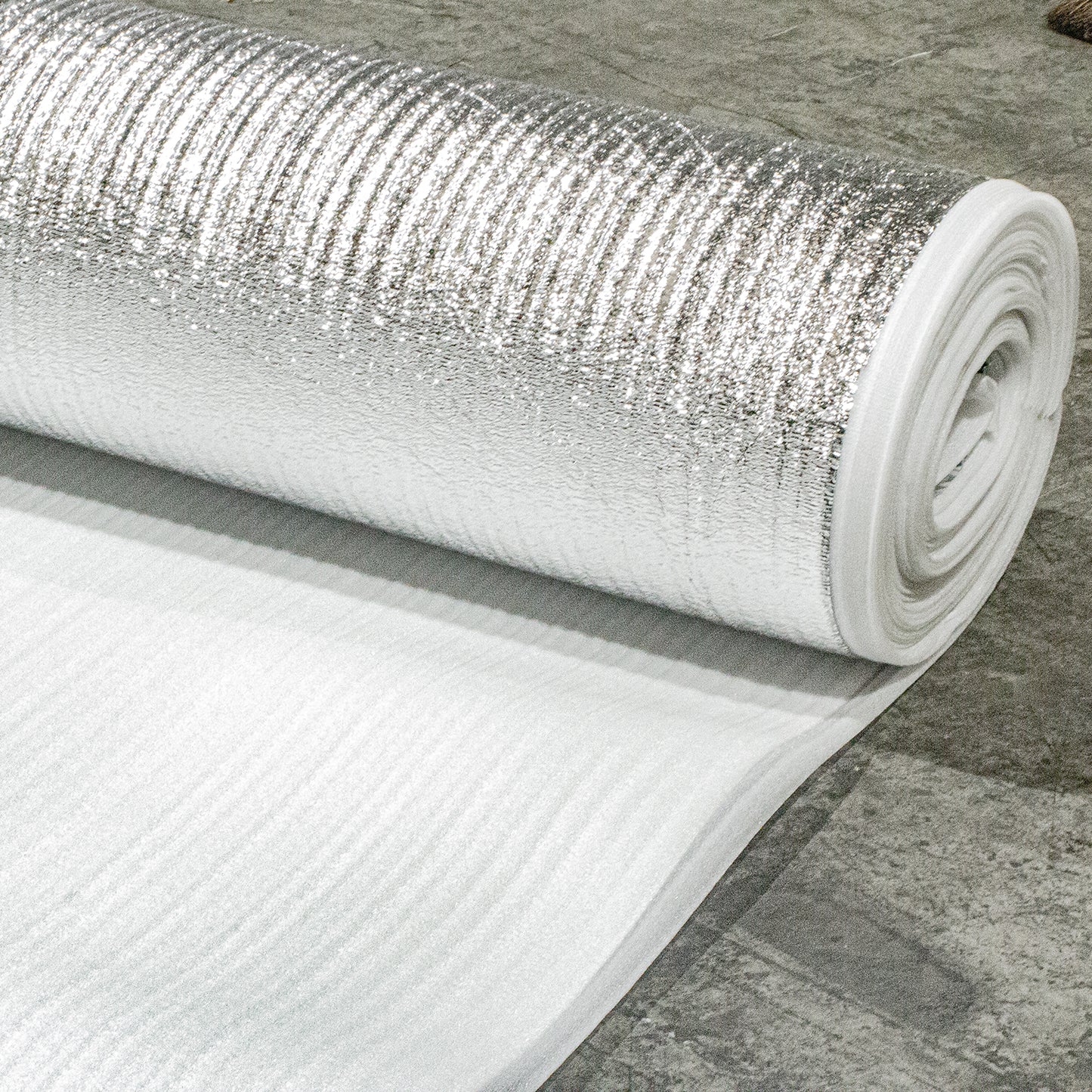 3mm 50sqm Silver Acoustic Underlay  Wood or Laminate Flooring Comfort Insulation
