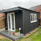 2.9m Exterior Slat Cladding Boards - Dark Grey